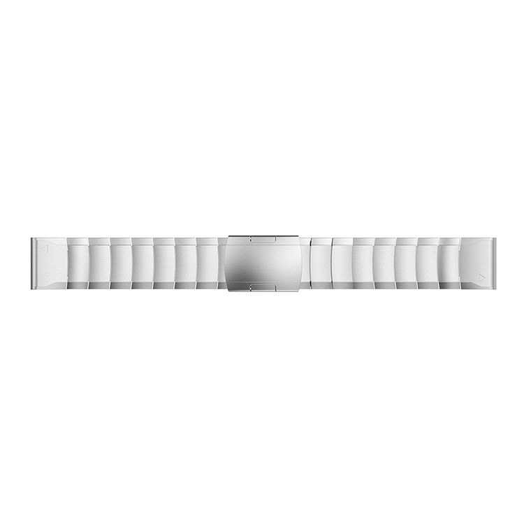 Edelstahlgliederkettenarmband Mit Schnellverschluss Für Garmin Fenix 5 195mm - Silber--3