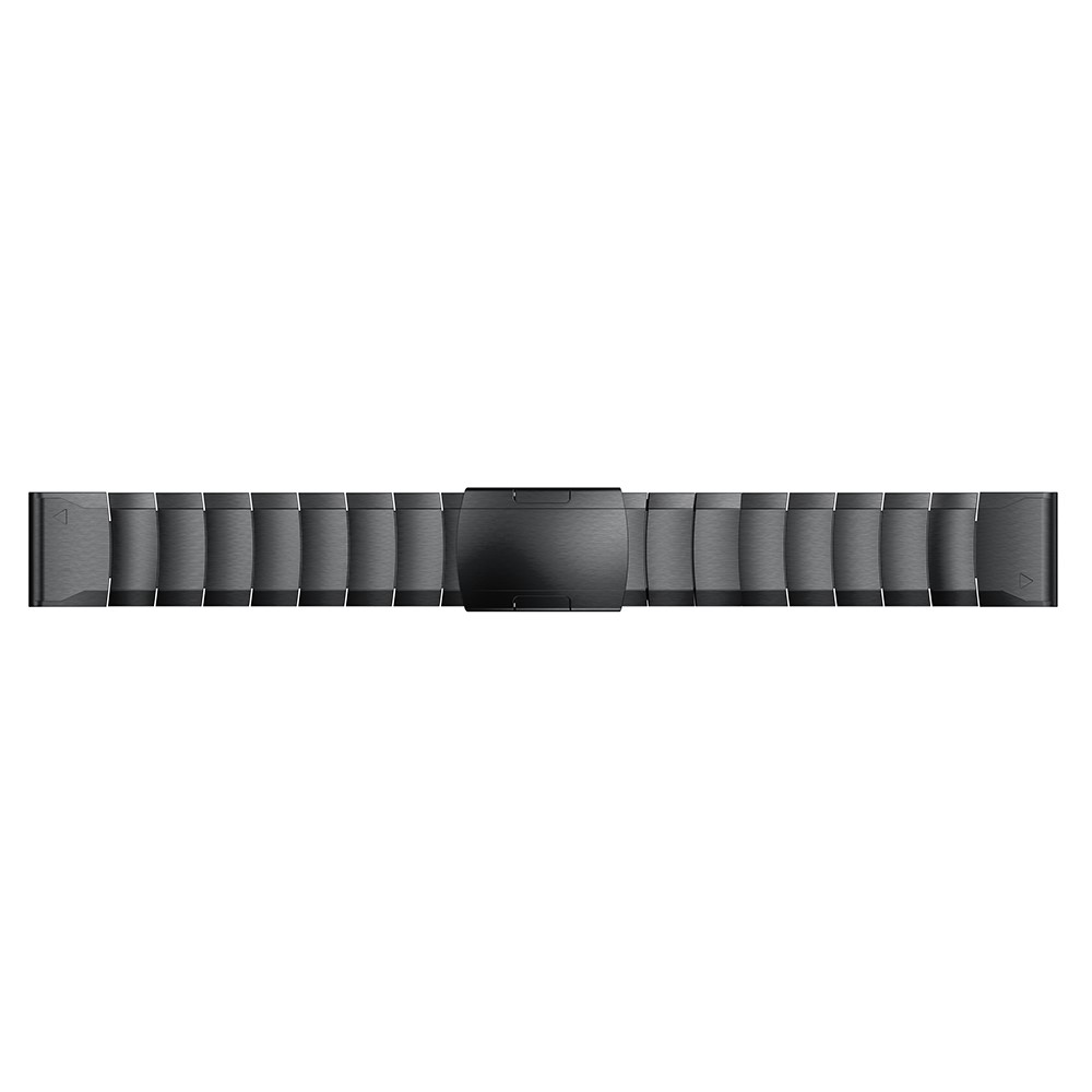 Edelstahlarmband Mit Schmetterlingsschnalle Für Garmin Fenix 5X - Schwarz-4