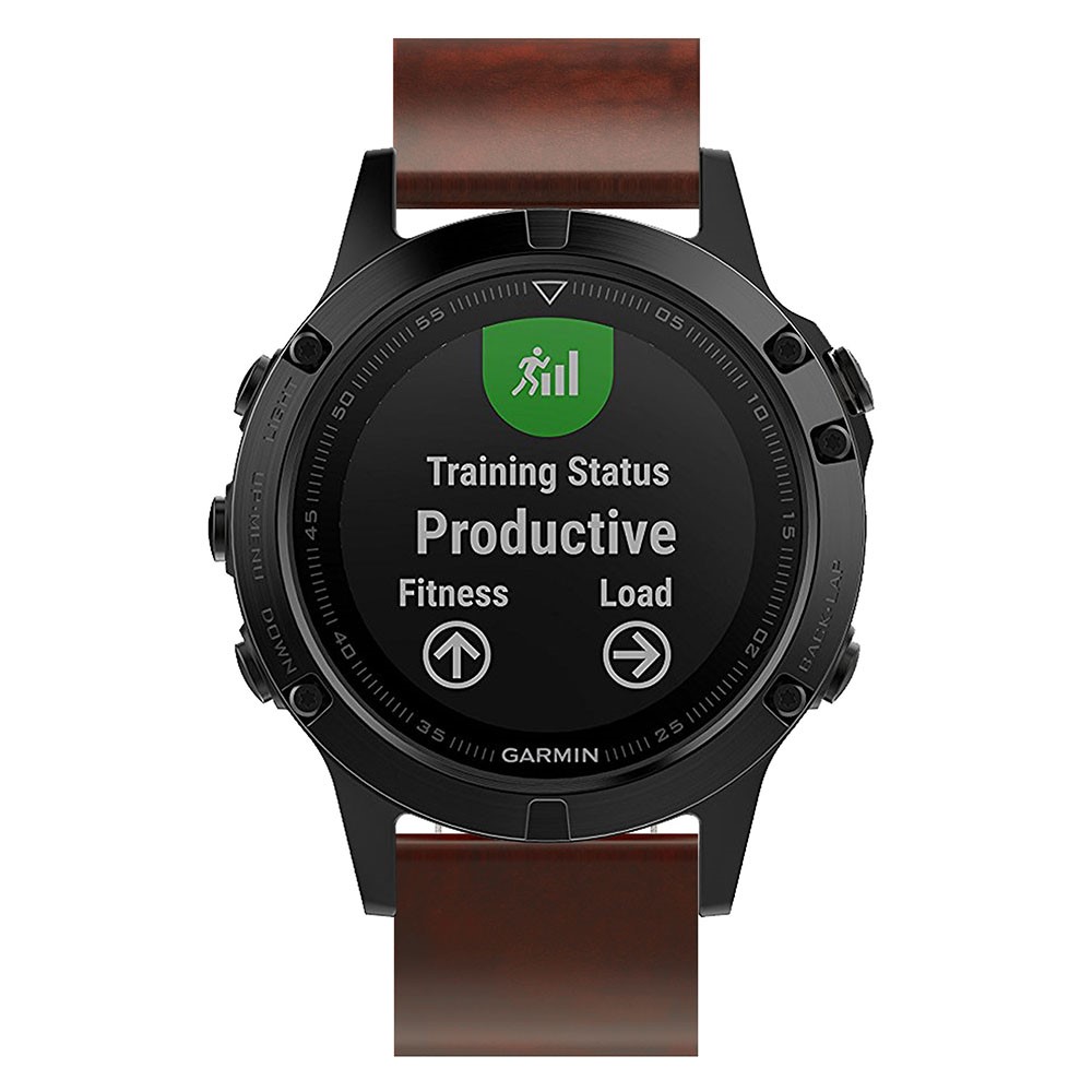 210mm PU-Lederarmband Mit Ersatzarmband Für Garmin Fenix 5 - Braun-5