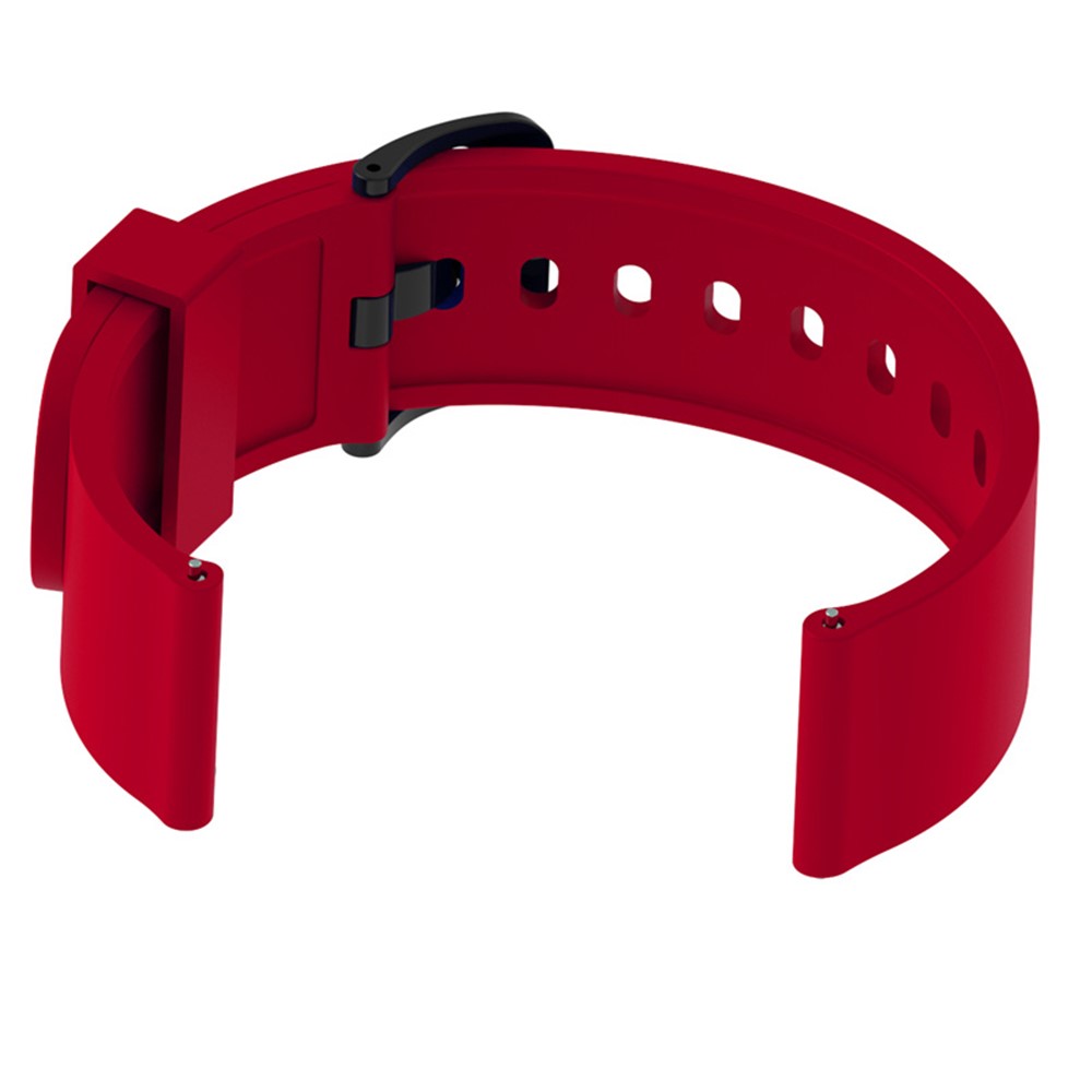 20mm Soft Silicon Watch Band for Amazfit Bip Smart Watch - Red-3