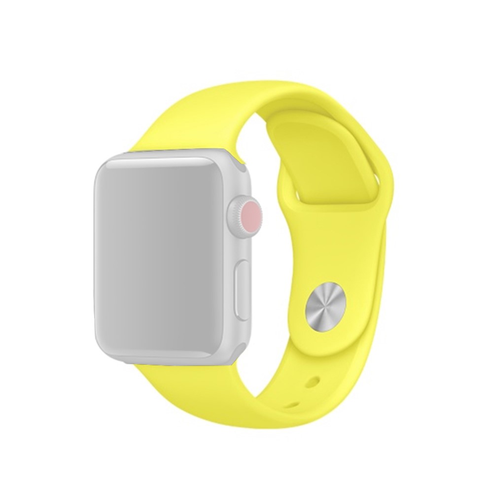 

Мягкий Силиконовый Ремешок Для Часов Smart Watch Для Apple Watch Серии 4 44 Мм Серии 3/2/1 42 ​​мм - Светло-желтого, Apple Watch Series 5 44mm