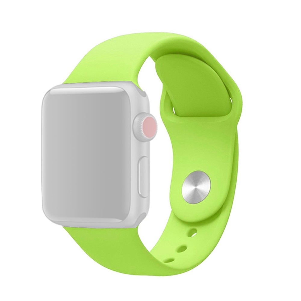 

Мягкий Силиконовый Ремешок Для Часов Smart Watch Для Apple Watch Серии 4 44 Мм Серии 3/2/1 42 ​​мм - Зеленый, Apple Watch Series 5 44mm