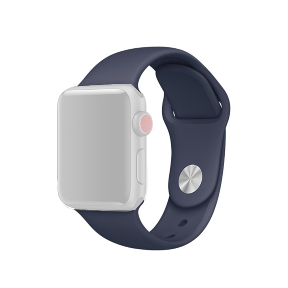 

Мягкий Силиконовый Ремешок Для Часов Smart Watch Для Apple Watch Серии 4 44 Мм Серии 3/2/1 42 ​​мм - Ночной Синий, Apple Watch Series 5 44mm
