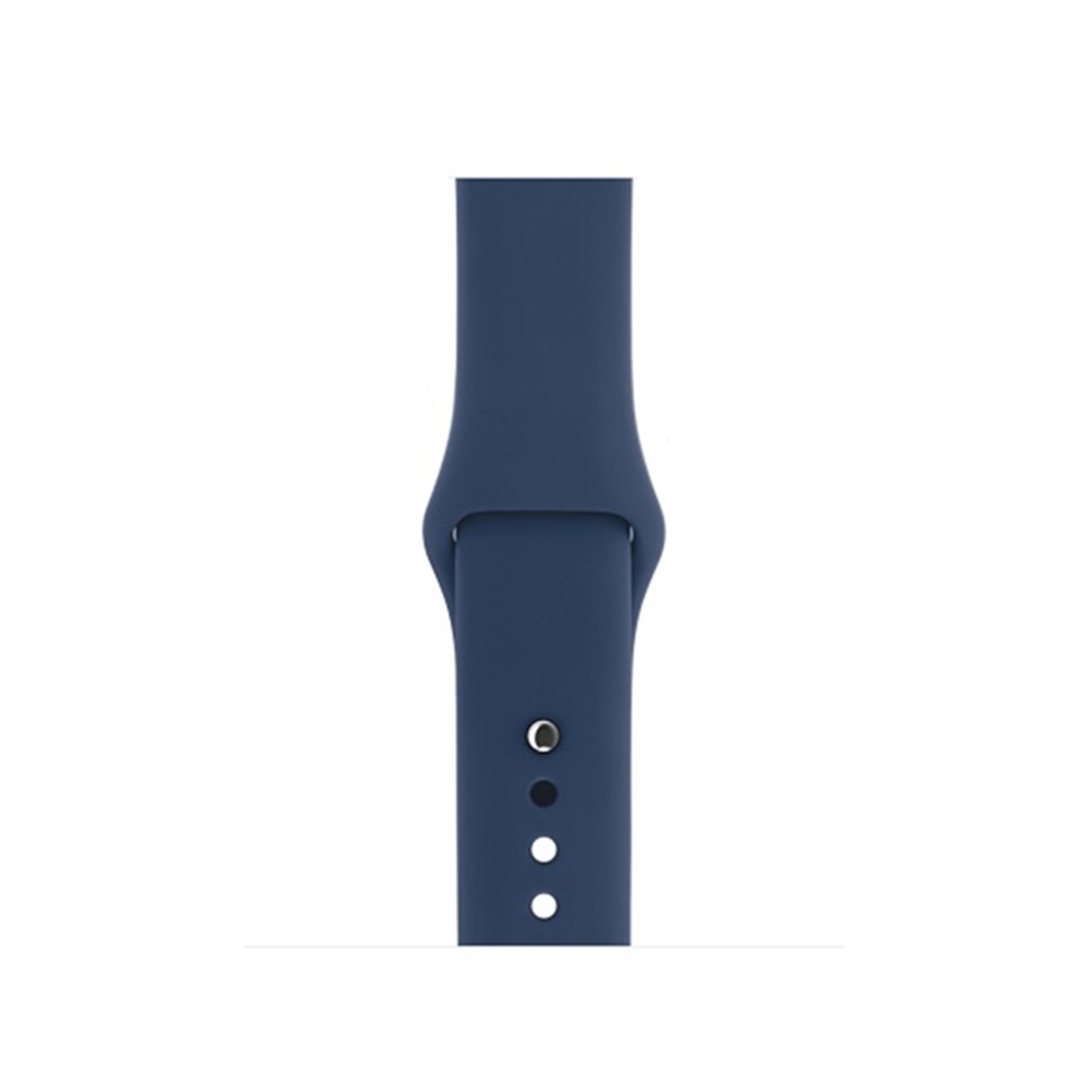 Silicone Wrist Strap Replacement for Apple Watch Series 6 SE 5 4 44mm, Series 3/2/1 42mm (Lengthen Length) - Style T-3