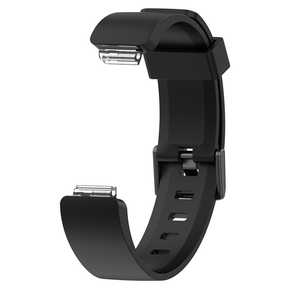 Flexible Silicone Watch Strap Replacement for Fitbit Inspire / Inspire HR - Size: L / Black-3