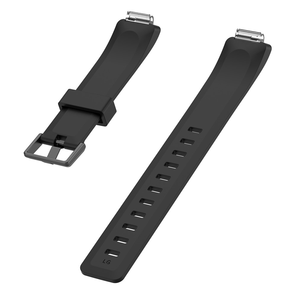 Flexible Silicone Watch Strap Replacement for Fitbit Inspire / Inspire HR - Size: L / Black-5