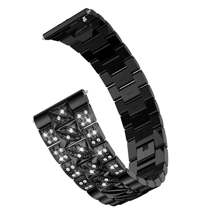 Stylish Rhinestone Decor Alloy Watch Band Replacement for Huawei Watch GT - Black-1