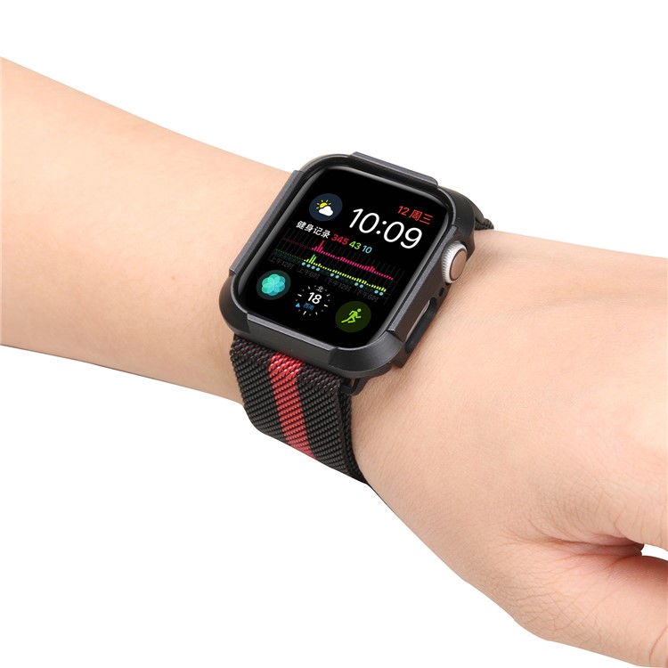 Shock Drop PC Hard Cover Smart Watch Case for Apple Watch Series 4 44mm - Black-16