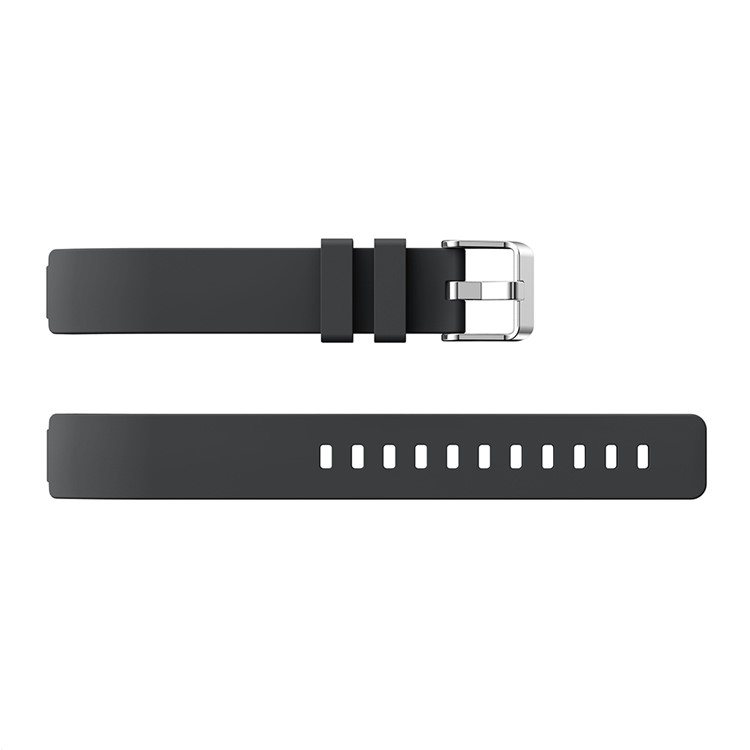 Flexible Silicone Watch Strap Replacement for Fitbit Inspire / Inspire HR - Size: S / Black-4