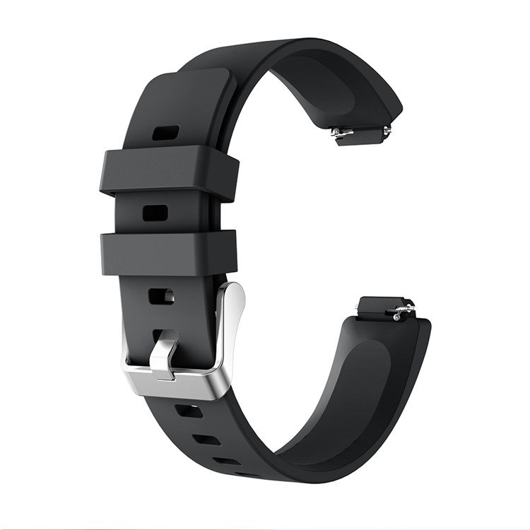 Substituição Flexível Da Correia De Relógio Do Silicone Para O Fitbit Inspire / Inspirar O RH - Tamanho: L / Preto-1