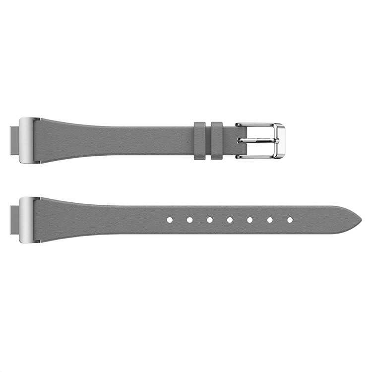 Pulseira De Relógio De Couro Genuíno De Passeio Único Para Fitbit Inspirar / Inspirar O RH - Cinzento-4