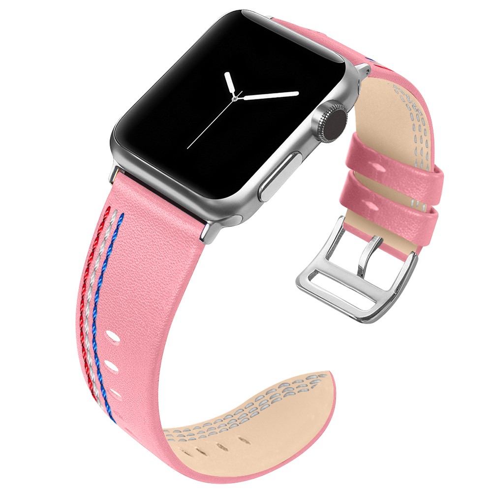 Cinturino In Vera Pelle Tour Singolo Per Apple Watch Apple Watch Serie 4 40mm, Serie 3/2/1 38mm - Rosa-3
