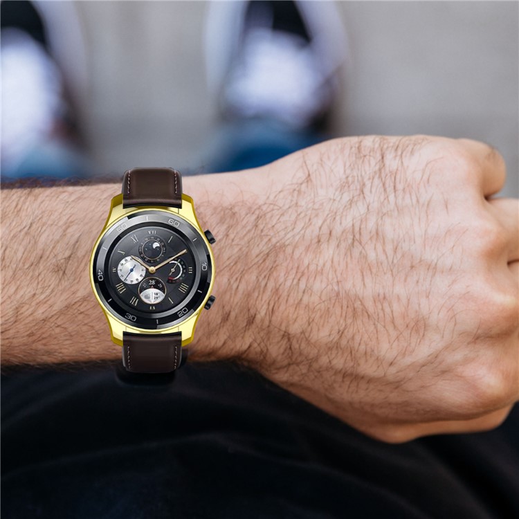 Electroplating Soft TPU Protection Case Cover for Huawei Watch 2 Pro - Gold-8