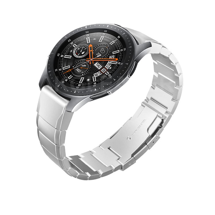 Edelstahlarmband Mit Faltschließe Für Samsung Galaxy Uhr 46mm / Gang S3 Frontier / S3 Classic - Silber--3