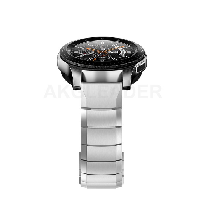 Edelstahlarmband Mit Faltschließe Für Samsung Galaxy Uhr 46mm / Gang S3 Frontier / S3 Classic - Silber--5