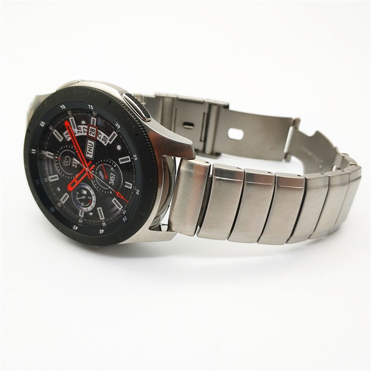 Edelstahlarmband Mit Faltschließe Für Samsung Galaxy Uhr 46mm / Gang S3 Frontier / S3 Classic - Silber--8