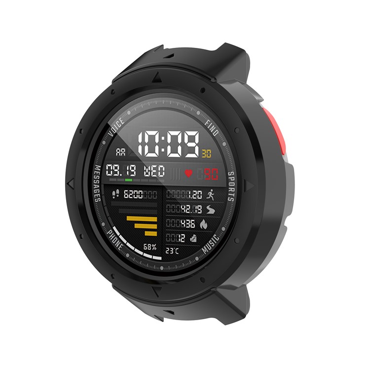 Anti-Aging-Schutzhülle Für Das PC-Gehäuse Der Amazfit Verge A1801 Smartwatch - Schwarz-2