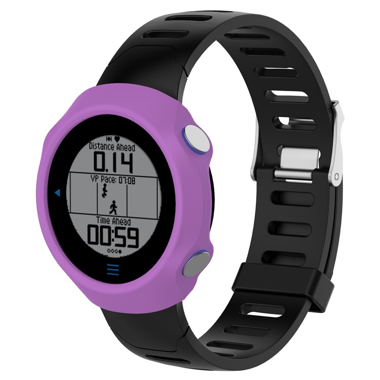 Soft Silicone Protector Watch Case for Garmin Forerunner 610 - Purple-1