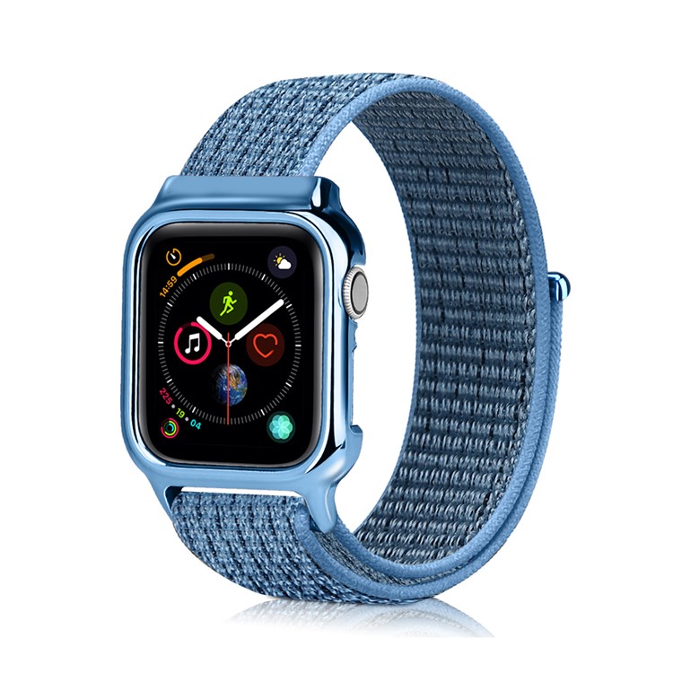 

Мягкий Дышащий Нейлоновый Спортивный Ремешок На Запястье Для Apple Watch Серии 5/4/3/2/1 44 Мм / 42мм - Нежно Голубые