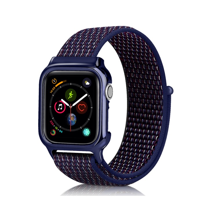 

Мягкий Дышащий Нейлоновый Спортивный Ремешок На Запястье Для Apple Watch Серии 5/4/3/2/1 44 Мм / 42мм - Темно-синий