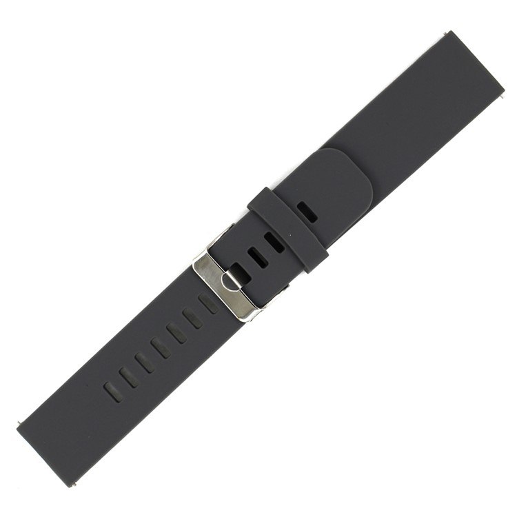 Alça De Pulso De Silicone De 20mm Para Samsung Gear S2 Classic / Esporte De Engrenagem / Relógio Galáxia 42mm - Cinzento-2