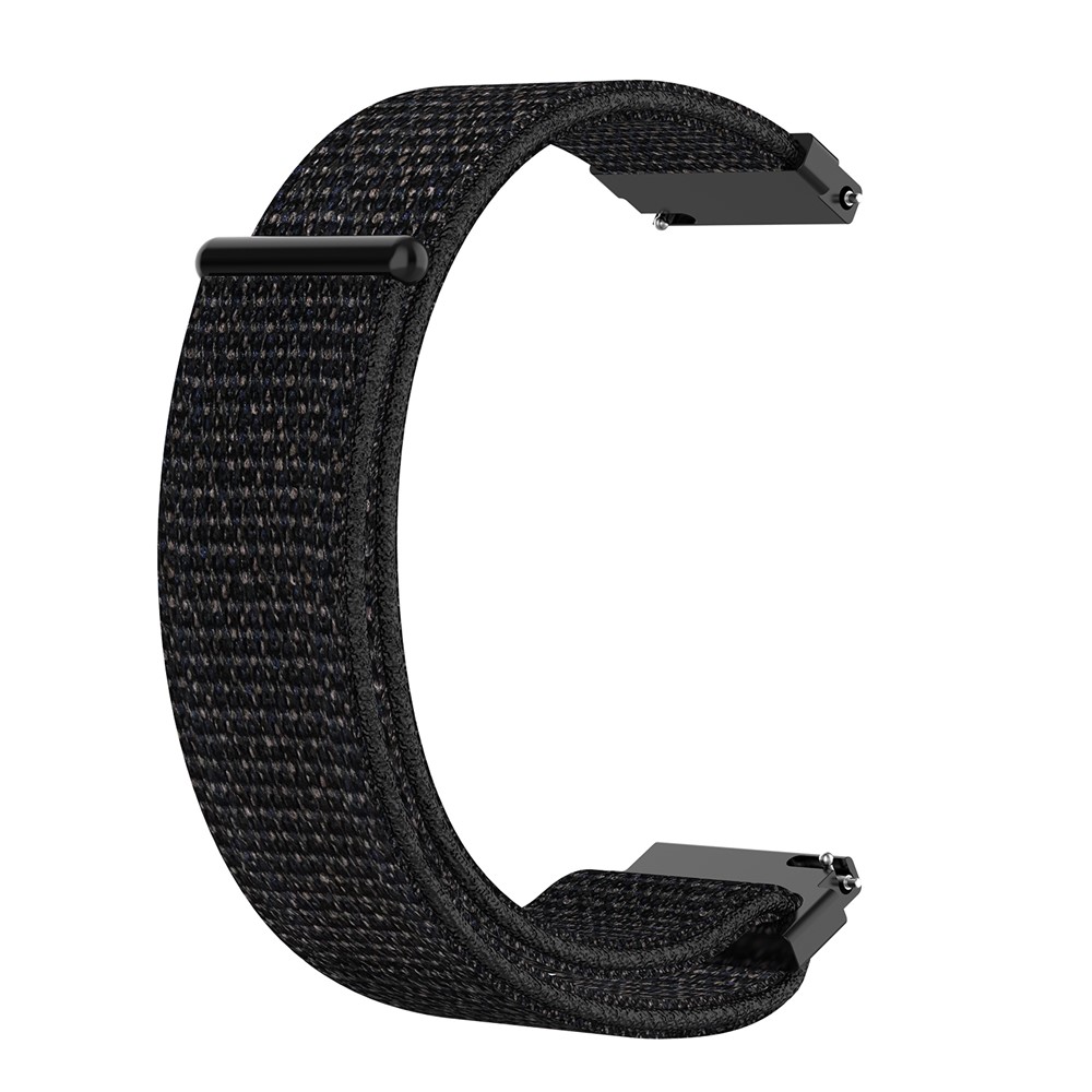 Correa De Reemplazo De Reloj Inteligente De Nylon Tejido Velcro De Velcro R800 Para Samsung Galaxy Watch 46mm - Todo Negro-1