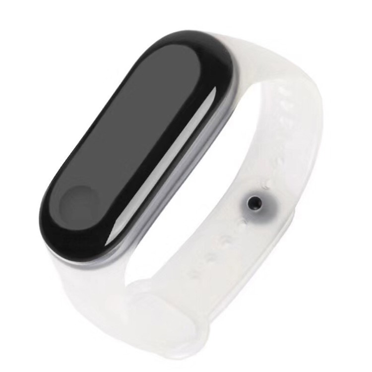 Transparent Silicone Wrist Band Replacement for Xiaomi Mi Band 4 - White-2