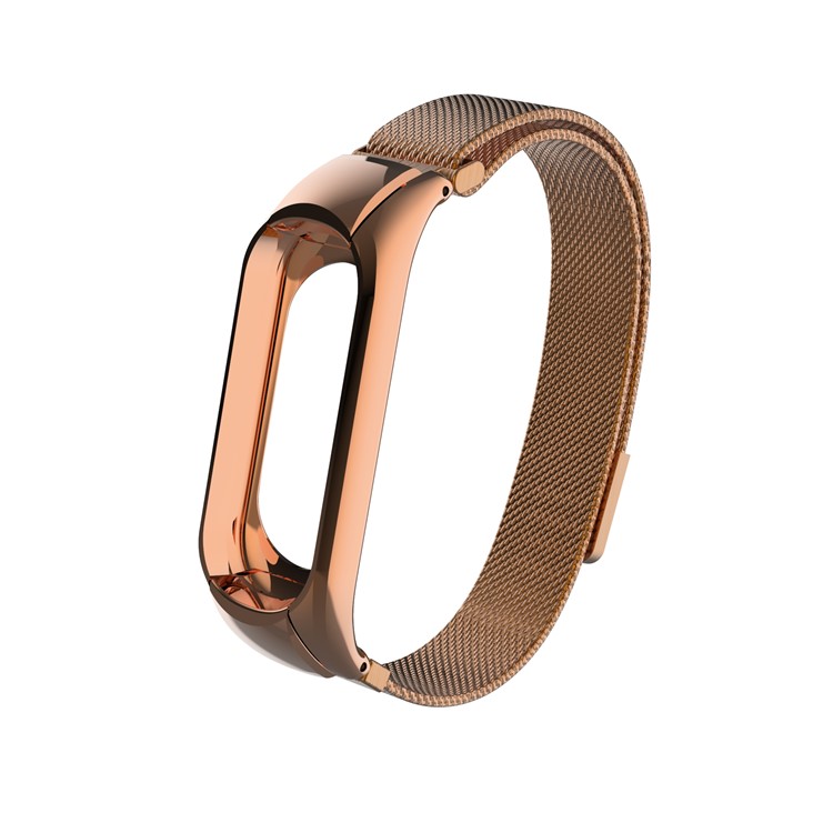 

Milanese Fine Mesh Stainless Steel Magnetic Watch Wrist Strap for Xiaomi Mi Smart Band 4 - Rose Gold, Mi Smart Band 4