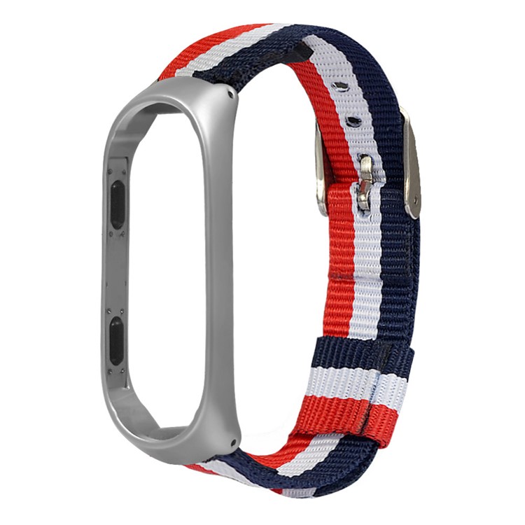 

Классический Нейлоновый Ремешок С Пряжкой Для Xiaomi Mi Smart Band 4 - Серебряная Рамка, Mi Smart Band 4