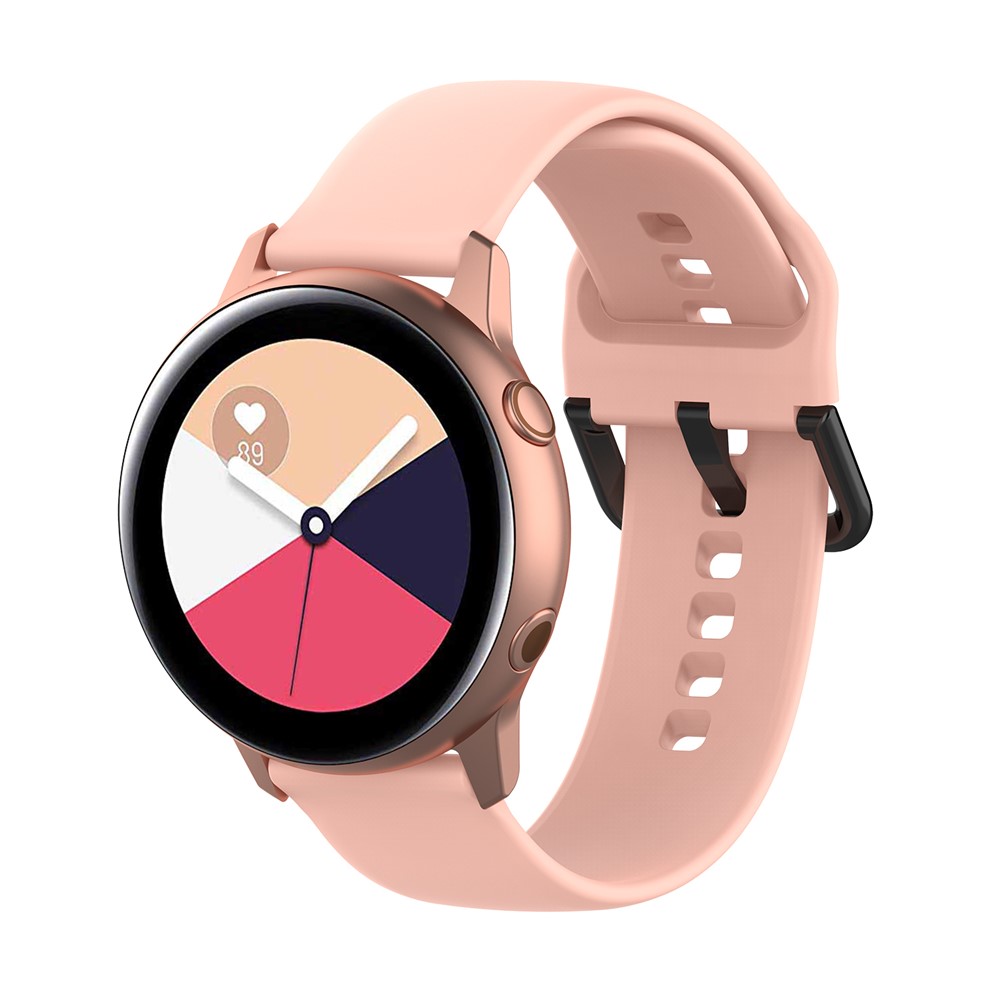 Silicone Smart Watch Replacement Strap for Samsung Galaxy Watch Active - Pink-2