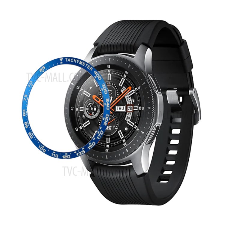 Antikratz Aluminiumlegierung Smartwatch Wählgeschwindigkeit Lünette Ringe Zubehör Für Samsung Galaxy Uhr 42mm - Blau-2