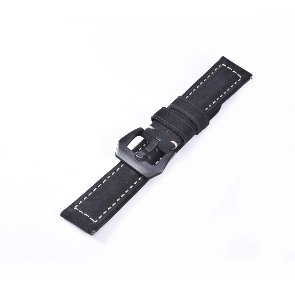 Split Leather Watch Band with Black Big Buckle for Huawei Watch GT - Blue-6