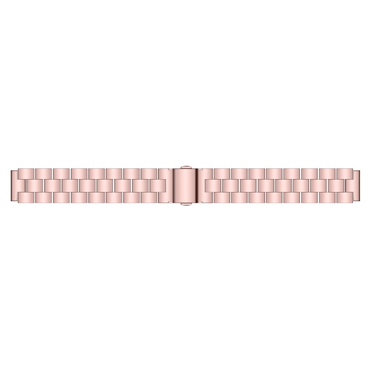 Stainless Steel Three Bead Buckle Chain Watchband for Samsung Galaxy Fit-E/SM-R375 - Pink-3