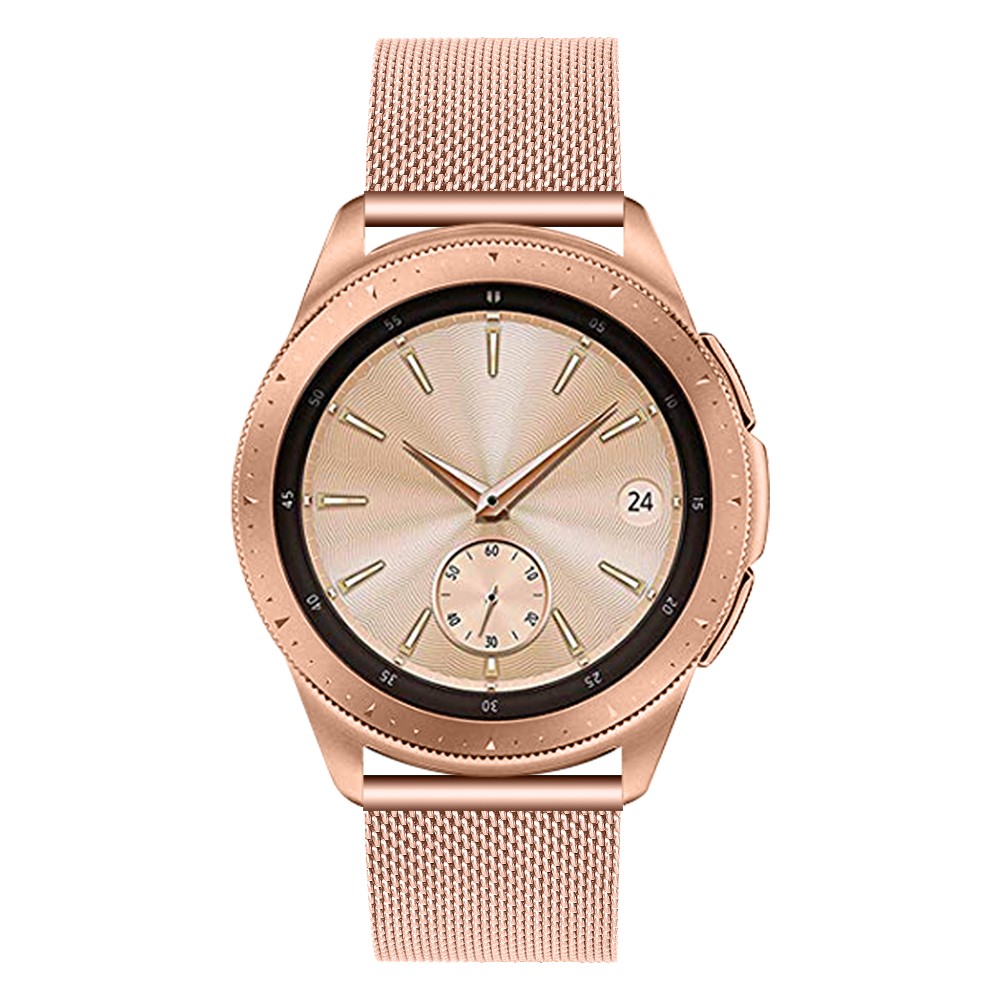 Milanese Stainless Steel Fine Mesh Smart Watch Strap for Samsung Galaxy Watch 46mm - Rose Gold-3