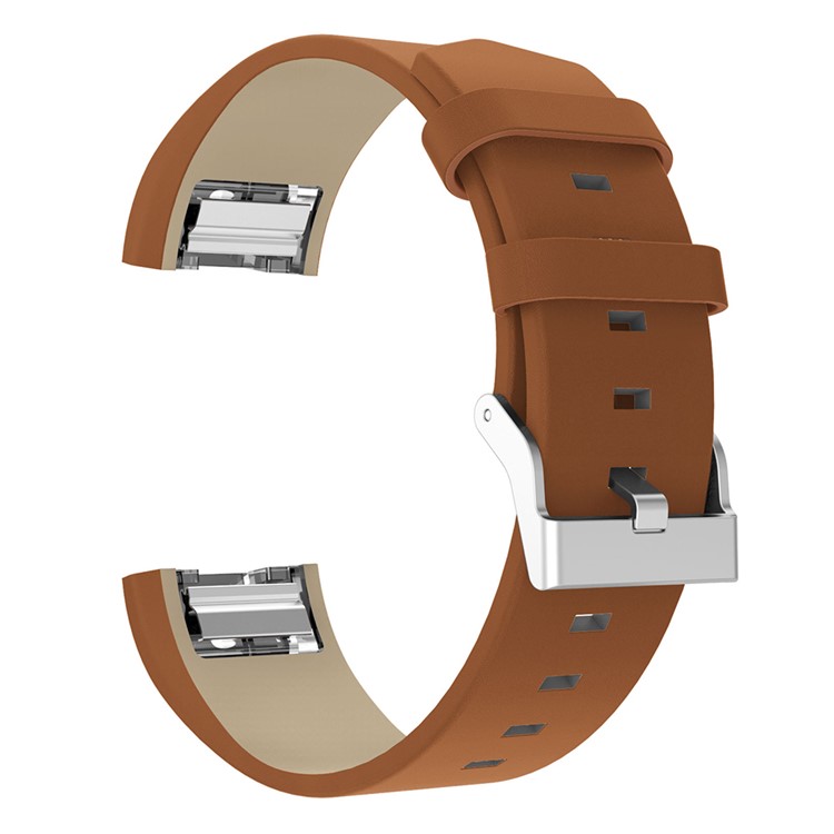 PU Leder Smart Watch Band Für Fitbit Charge 2 - Braun-3