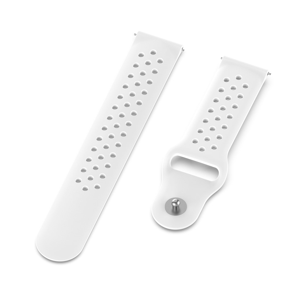 Reemplazo De La Correa De Muñeca De Silicona Con Orificios Transpirables De 22 Mm Para La Banda POLAR Vantage M Smartwatch - Blanco-2