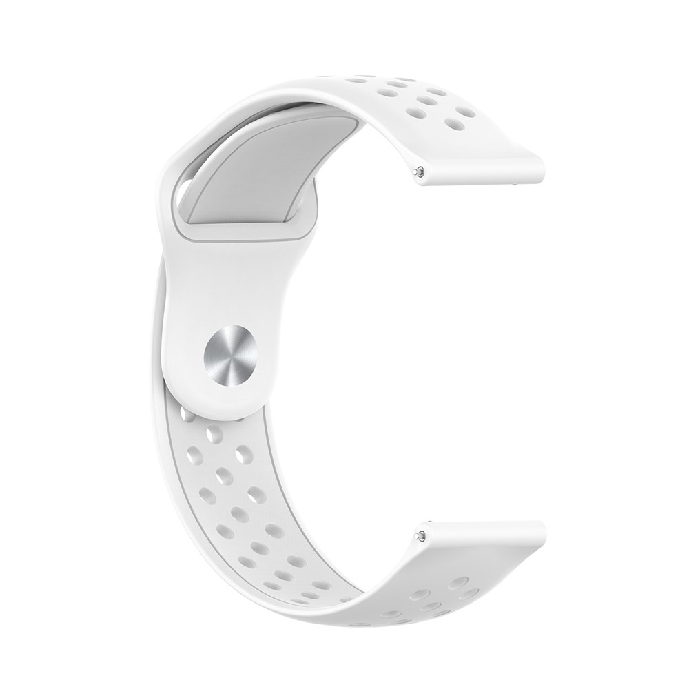 Reemplazo De La Correa De Muñeca De Silicona Con Orificios Transpirables De 22 Mm Para La Banda POLAR Vantage M Smartwatch - Blanco-3