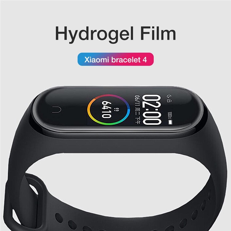 5PCS Full Screen 9D Water Gel Soft TPU Screen Protective Films for Xiaomi Mi Smart Band 4-4