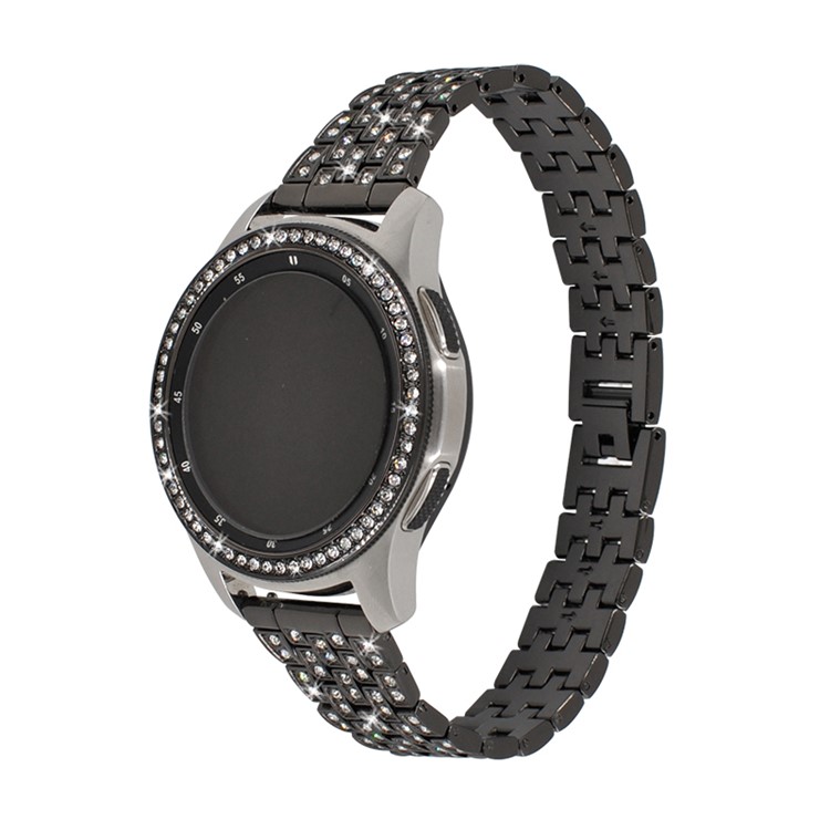 Lunette De Montre En Métal Diamond Decor Pour Samsung Galaxy Watch 42mm - Noir