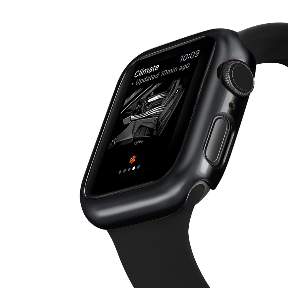 Cadre De Galvanoplastie Couvercle De Protection En PC Pour Apple Watch Series 4 44mm - Noir-6