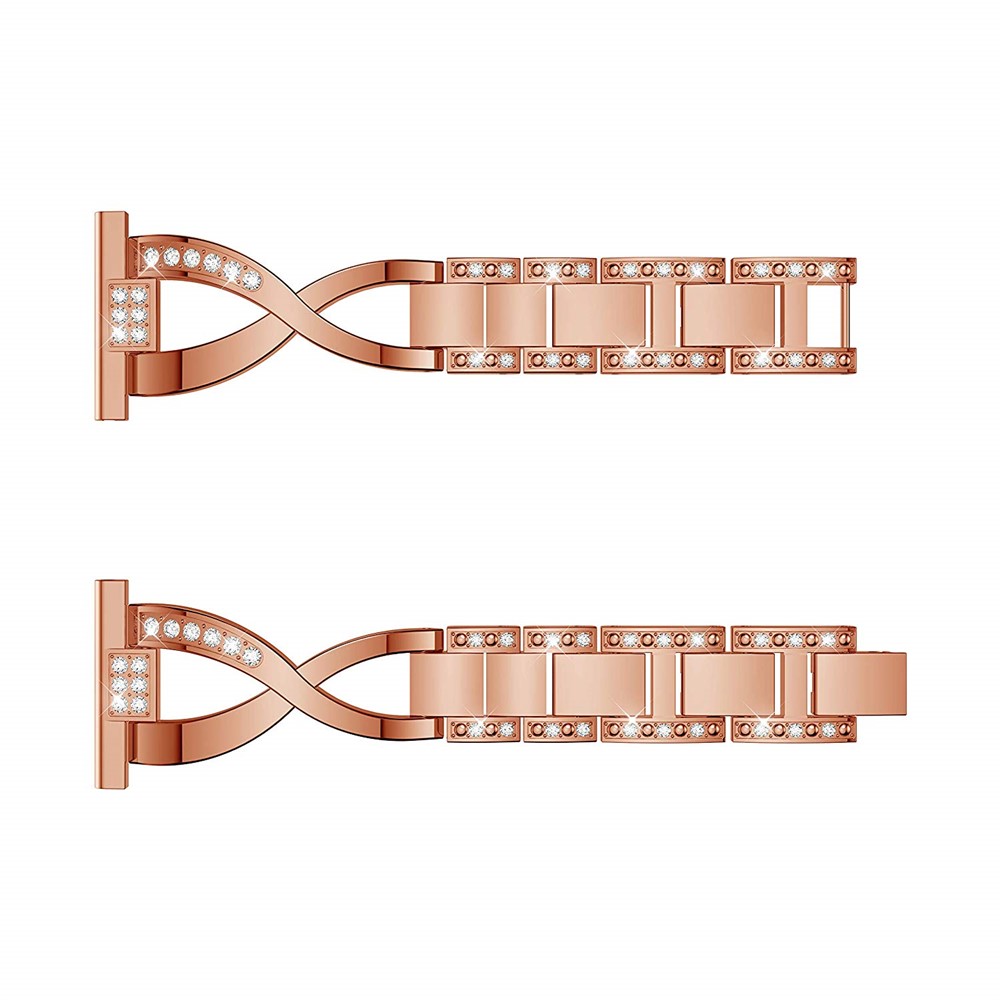 Diamond Decor Stainless Steel Smart Watch Band for Samsung Gear S3 Classic/Frontier/Gear 2 R380 etc - Rose Gold-2