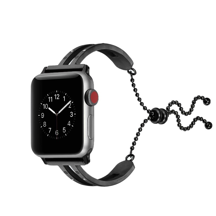 Substituição De Pulseira De Relógio De Metal Para Apple Watch Series 5 4 44mm / Série 3 2 1 42mm - Preto-1