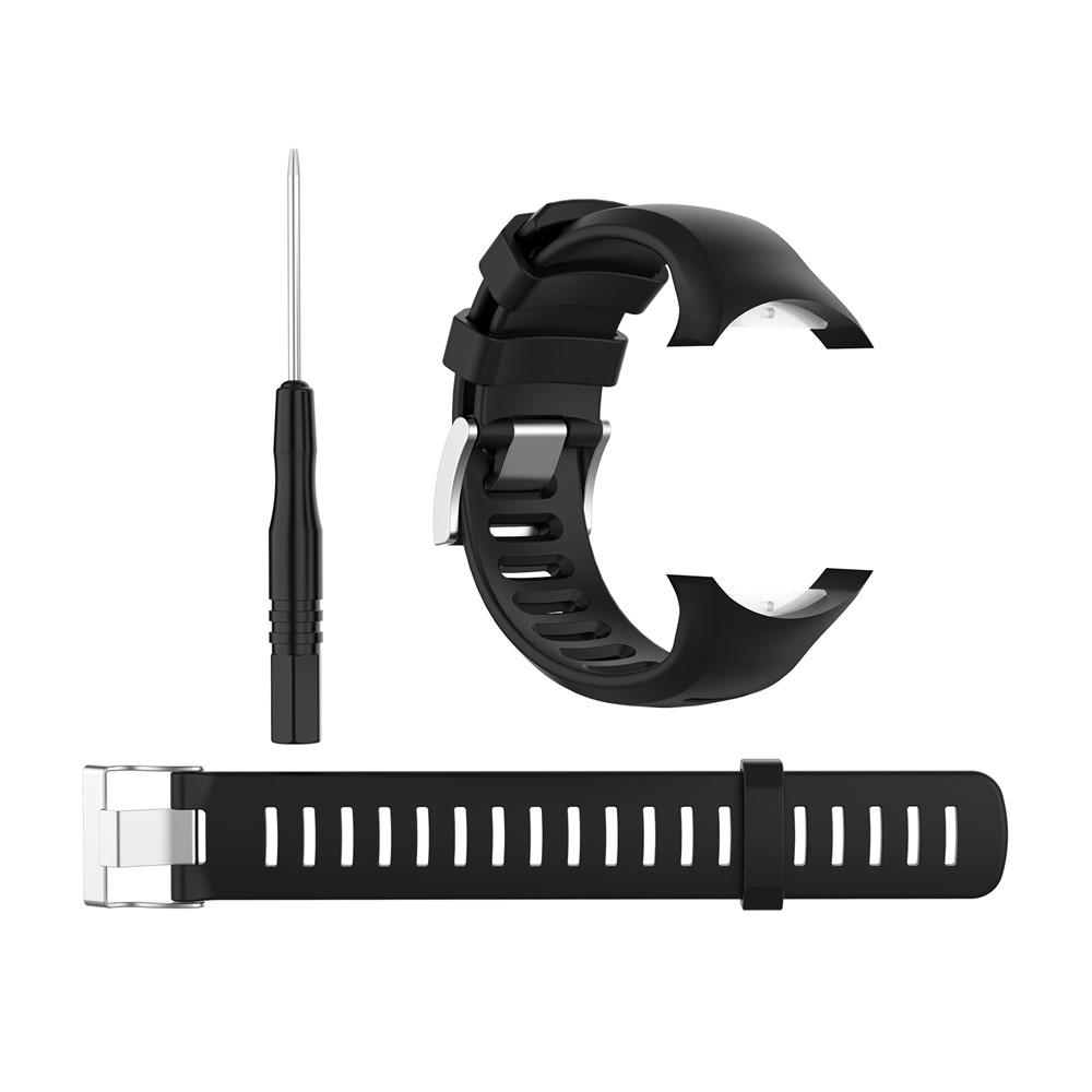 Silicone Smart Watch Replacement Band with Additional 172mm Strap for Suunto D6 Dive/ D6i Novo/Zulu - Black-1