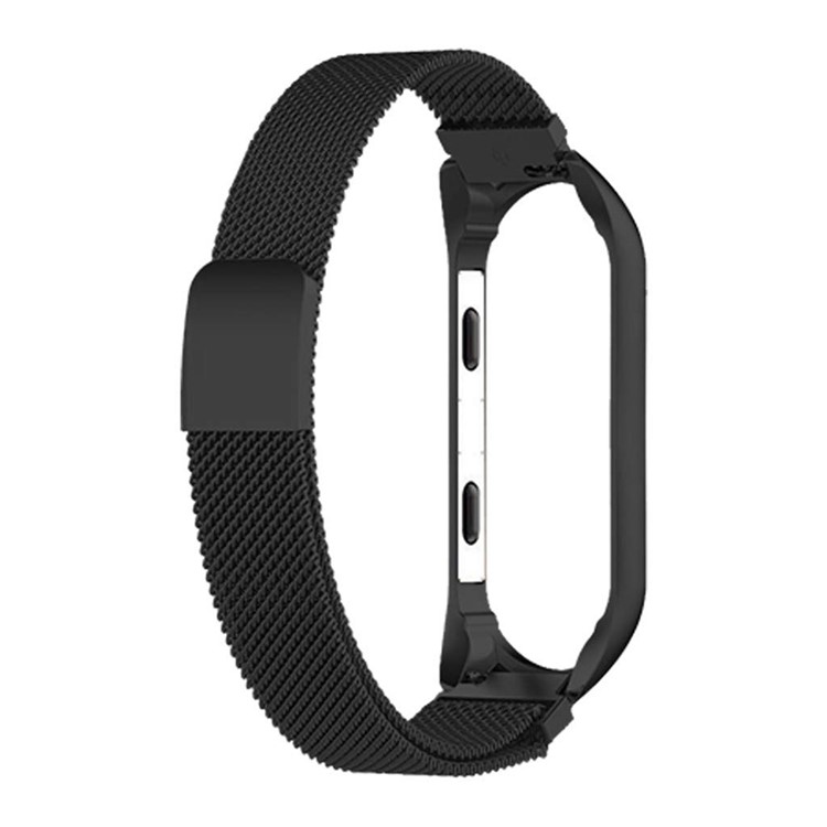 Milanese Fine Mesh Stainless Steel Magnetic Smart Watch Band for Xiaomi Mi Smart Band 4 - Black-3