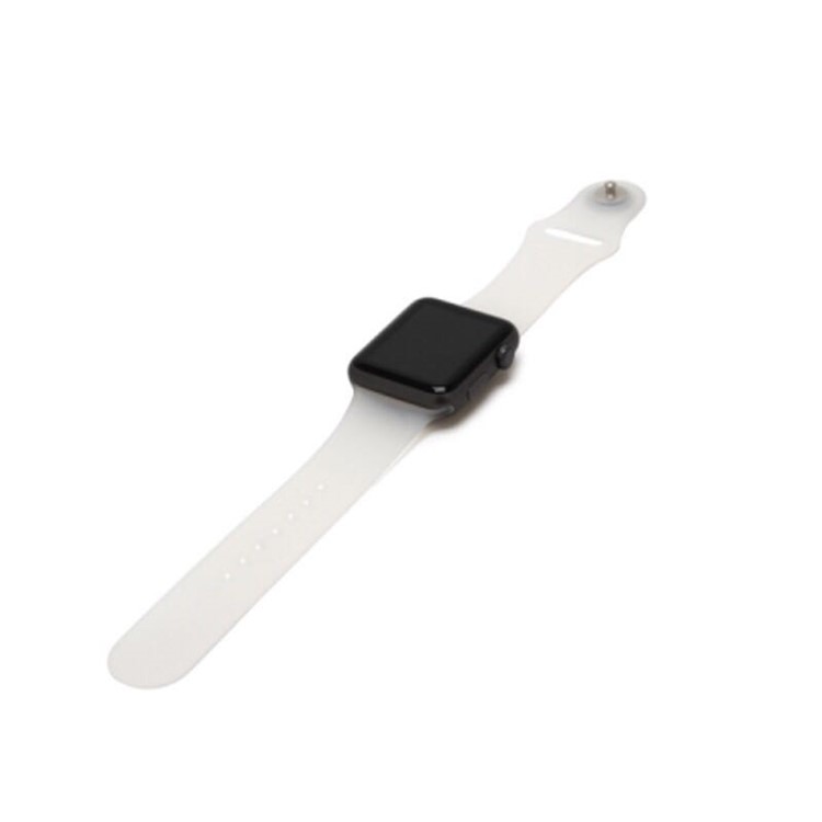 Transparent Silicone Wrist Band Replacement for Apple Watch Series 3 2 1 38mm / 4 40mm - White-2