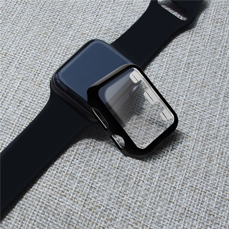 Electroplating PC+Tempered Glass Watch Screen Film for Apple Watch Series 3 / 2 42 mm-6