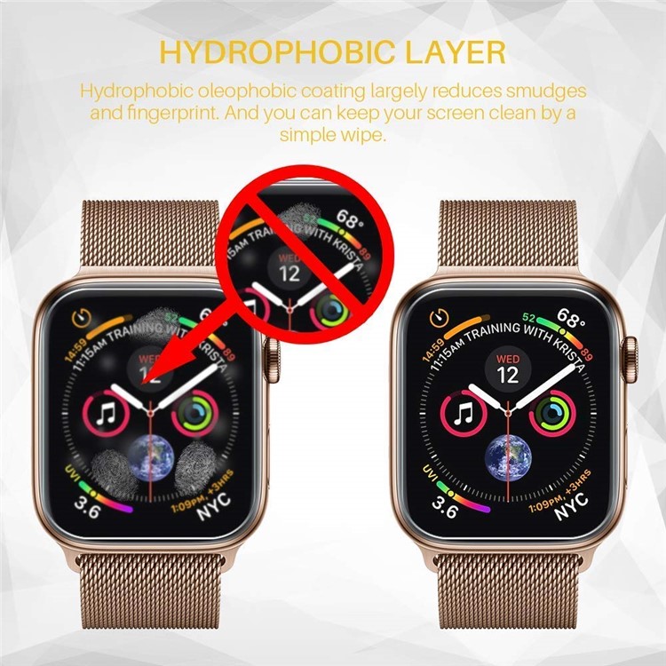 3Pcs/Set TPU Transparent Smart Watch Screen Protector for Apple Watch Series 3 2 1 42mm-2