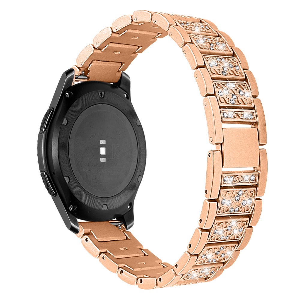 Rhinestone Decor Stainless Steel Smart Watchband for Samsung Gear S3 Classic/Frontier 22mm - Gold-1