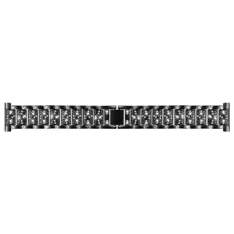 Rhinestone Decor Stainless Steel Smart Bracelet Band for Samsung Galaxy Watch Active 20mm - Black-5