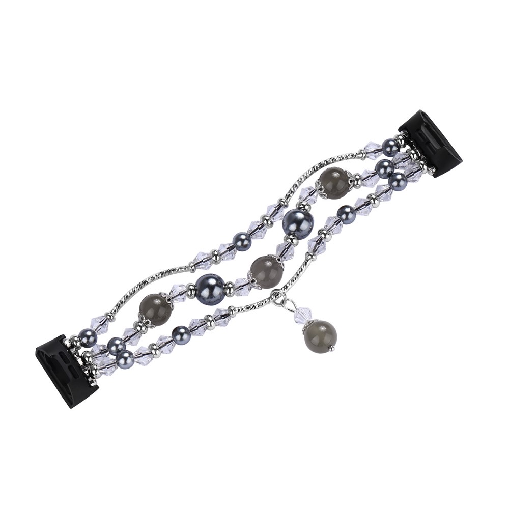 Natural Jewelry Agate Women Lady Smart Watch Band for Fitbit Charge 4 / 3 - Black-4